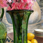 Tall Empoli Green Crystal Vase - The White Barn Antiques