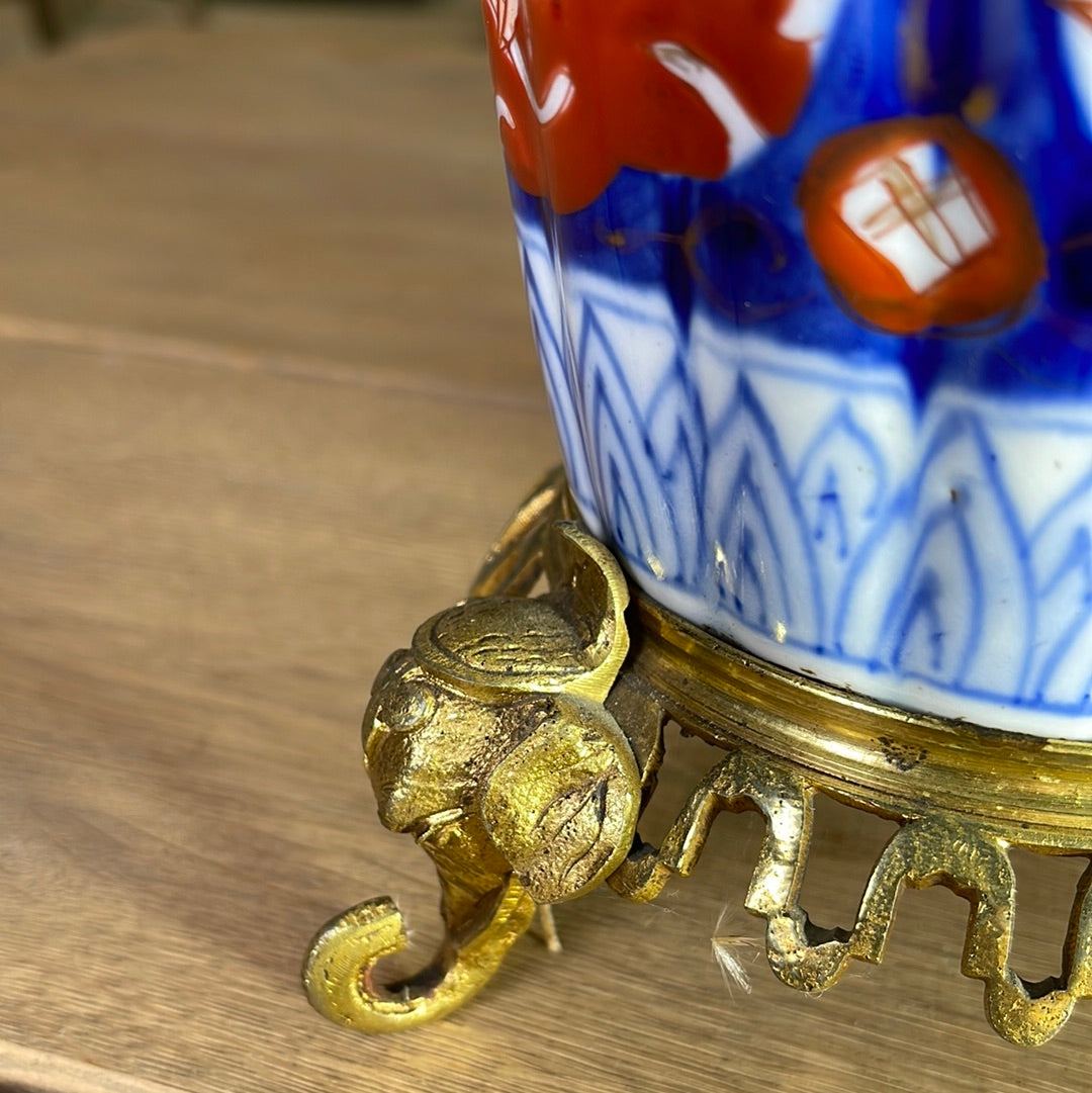 Imari Lamp - The White Barn Antiques