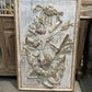 Original Painted Carved Limewood Panel Depicting Musical Instruments - The White Barn Antiques