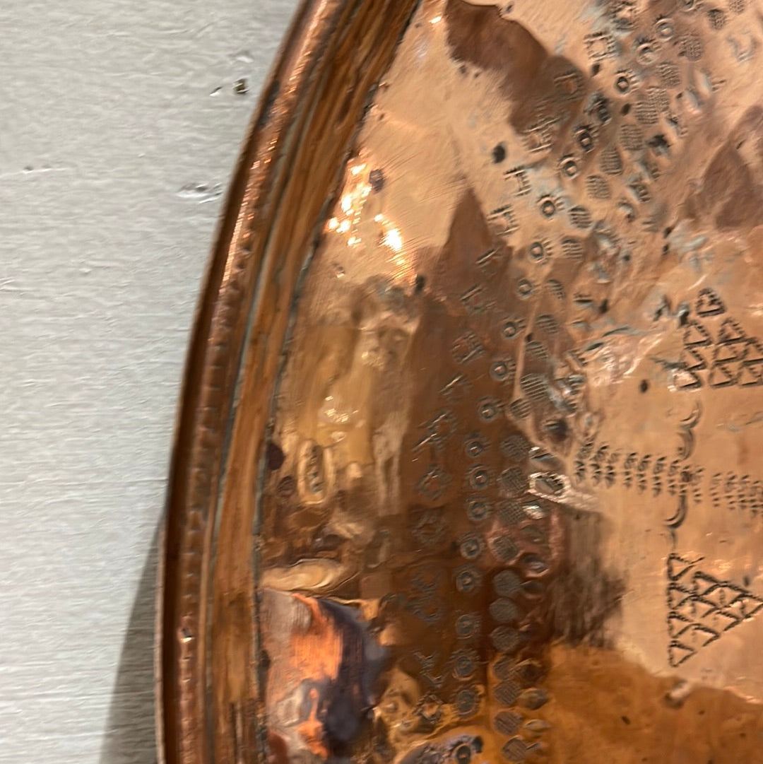 Large Copper Wall Decor or Tray - The White Barn Antiques