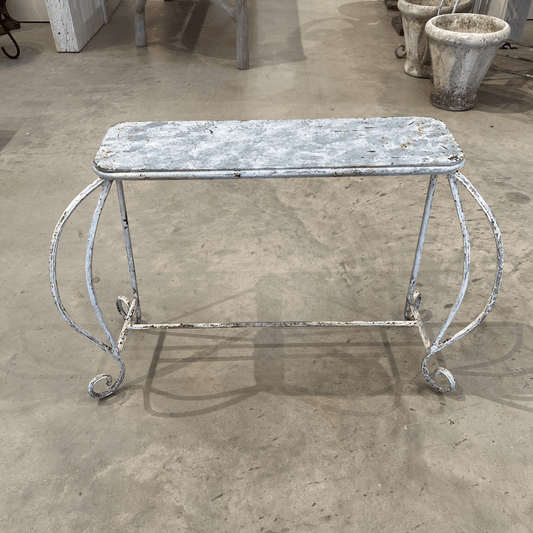 1920s Vintage French Zinc Habberdasher Stand - The White Barn Antiques