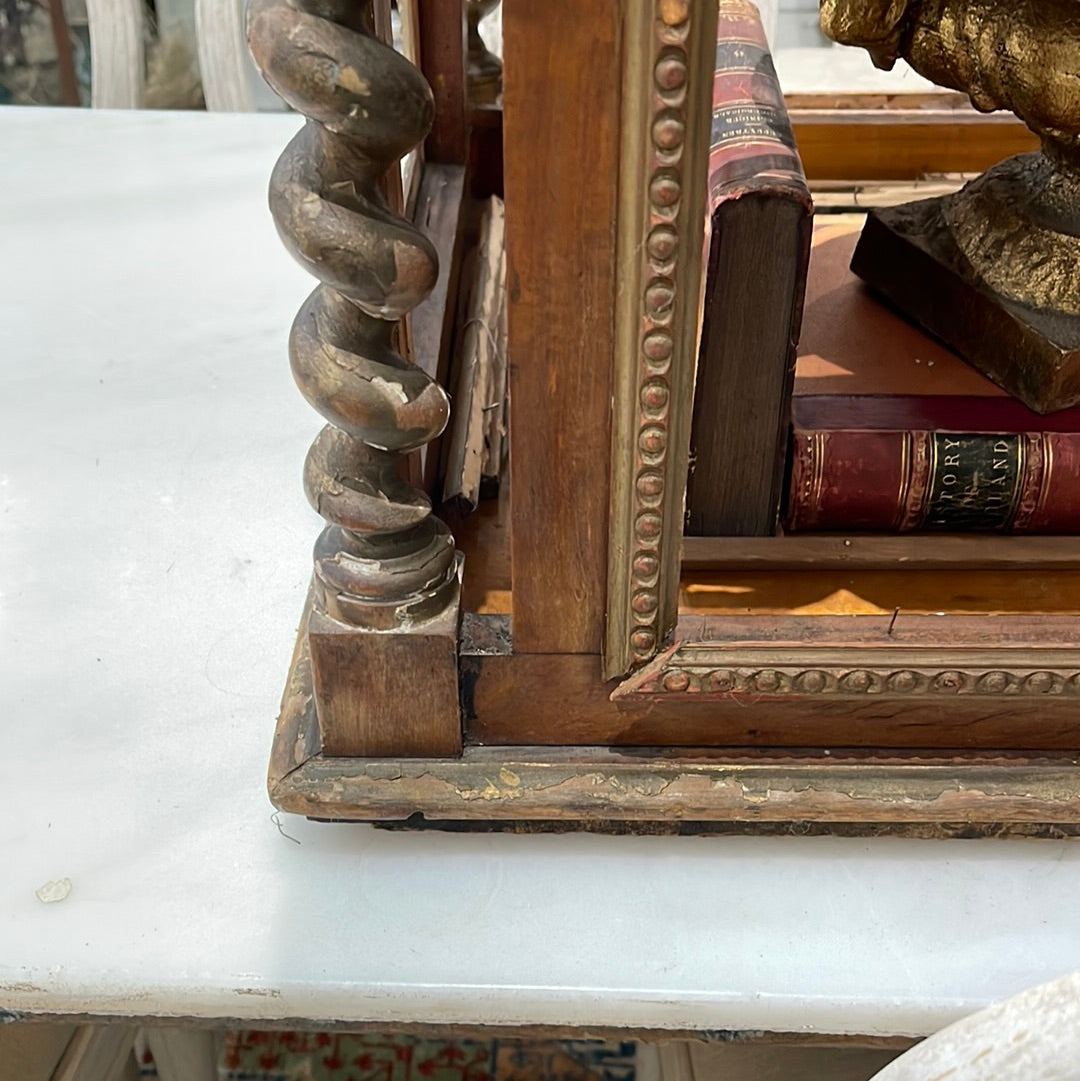 French Display Case Wood and Clear - The White Barn Antiques