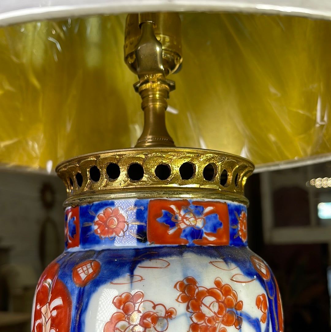 Imari Lamp - The White Barn Antiques
