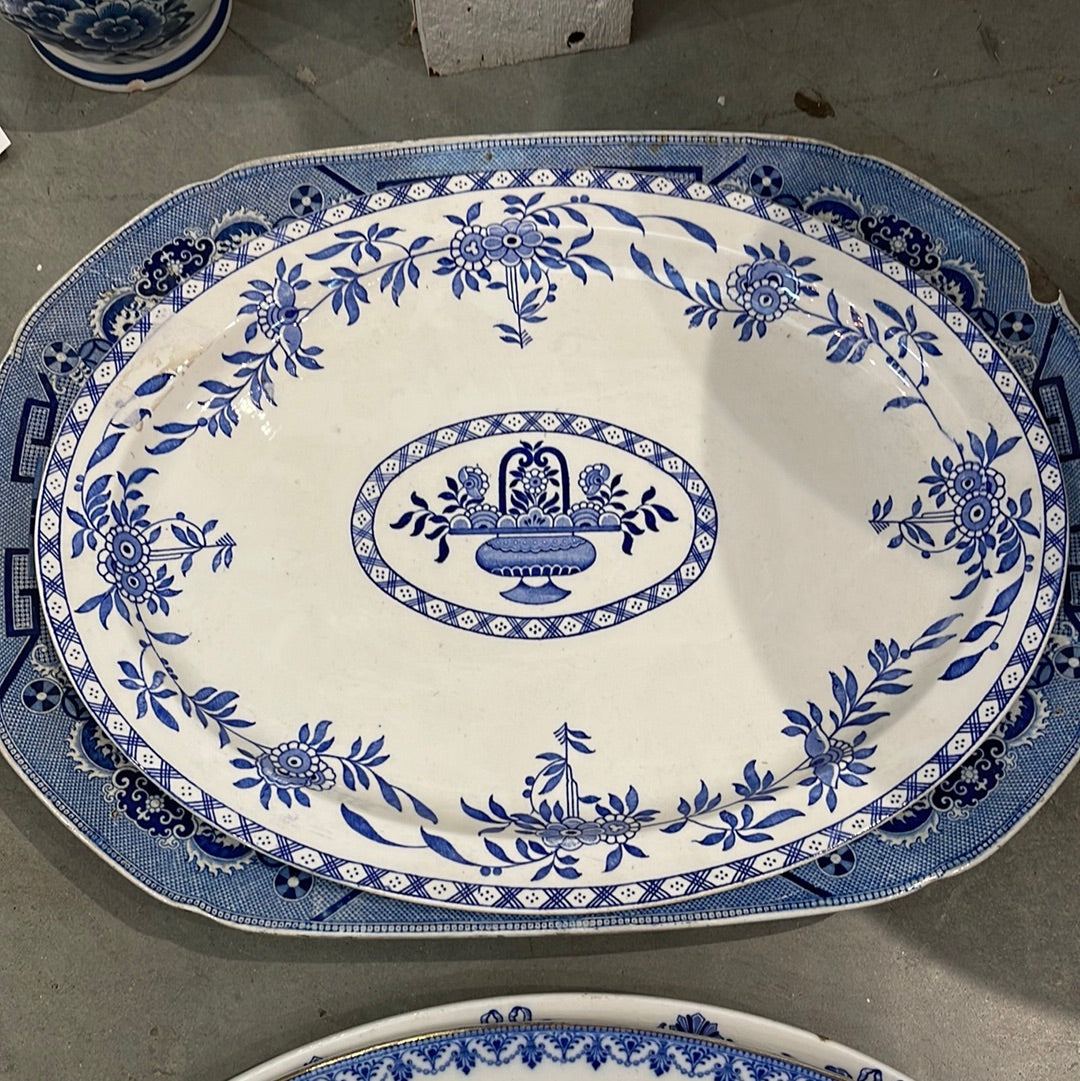 Large English Serving Platters - Various - The White Barn Antiques