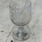 French Souvenir Event Glass with Etched Flowers - The White Barn Antiques