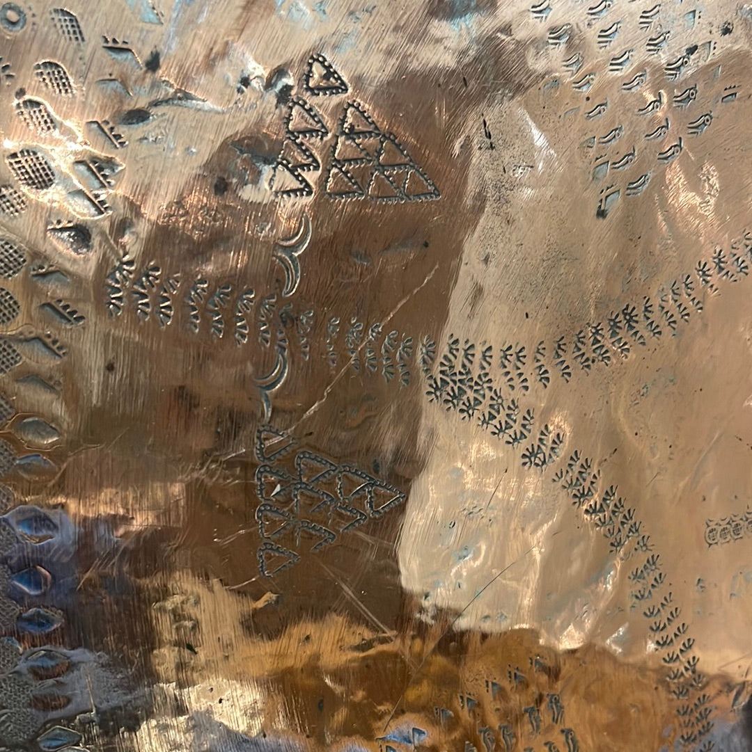 Large Copper Wall Decor or Tray - The White Barn Antiques
