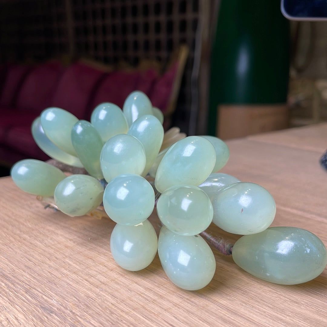 Glass Grapes - Mid-Century 1950 - The White Barn Antiques