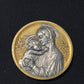 Religious Medal Jesus and Mary - The White Barn Antiques