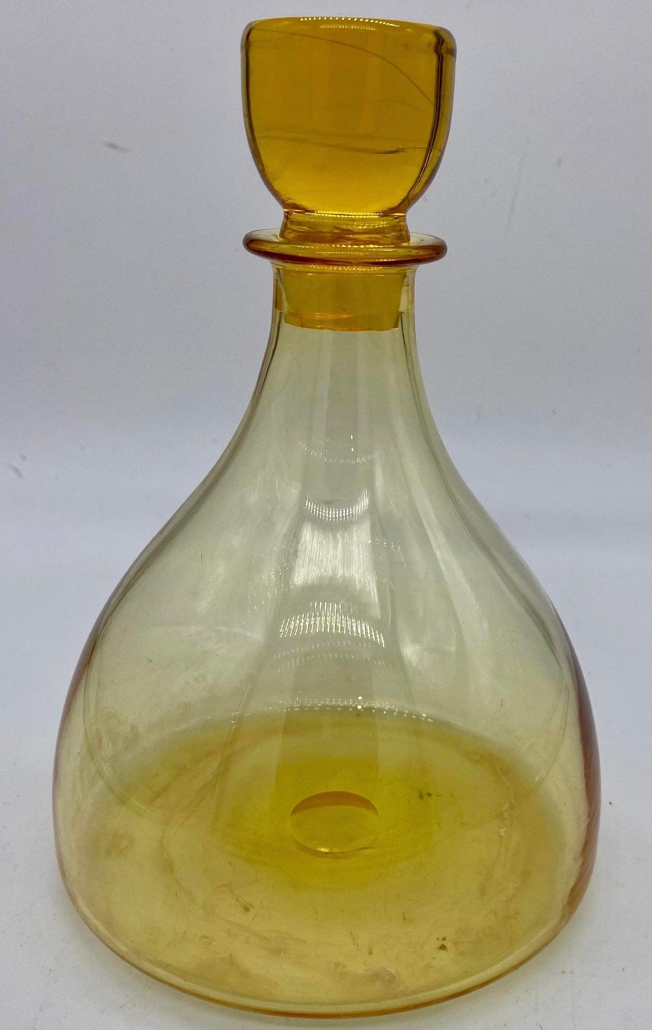Whitefriars Decanter with Lid - The White Barn Antiques