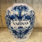 Blue and White Glazed Tobacco Jar circa 1800 - The White Barn Antiques