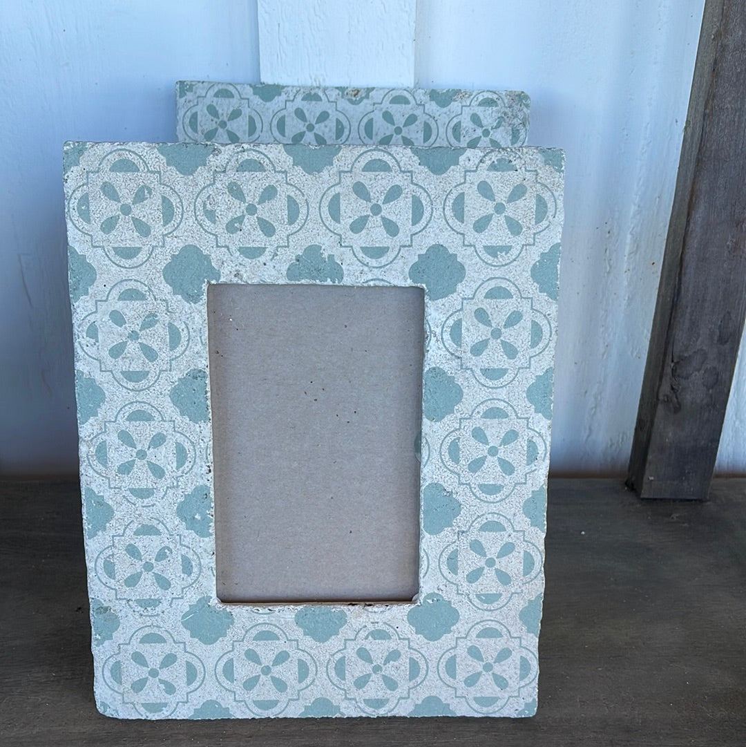 Cement Frame - The White Barn Antiques