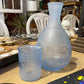 Blue Glass Pitcher - The White Barn Antiques
