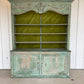 Cupboard - Green 19th Century 2 Pieces - The White Barn Antiques