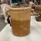 Glazed Confit Pot - Small 2 Handles - Yellow Ochre - The White Barn Antiques