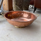 Large Copper Champagne Bowl with Handles - The White Barn Antiques