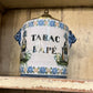 Blue and White Glazed Tobacco Jar circa 1800 - The White Barn Antiques