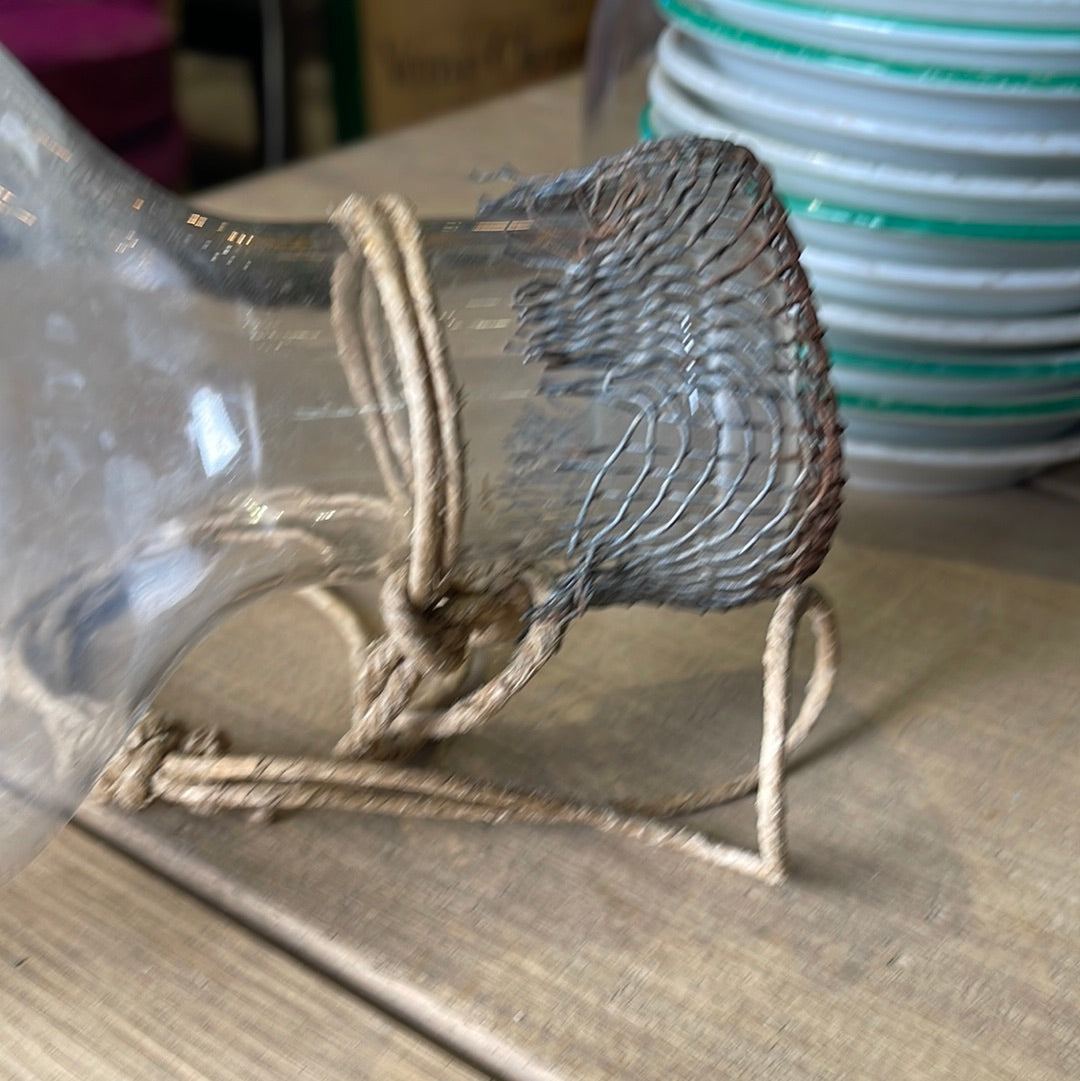 Bubble Glass Minnow Trap with Mesh over Top – Fickle International Antiques