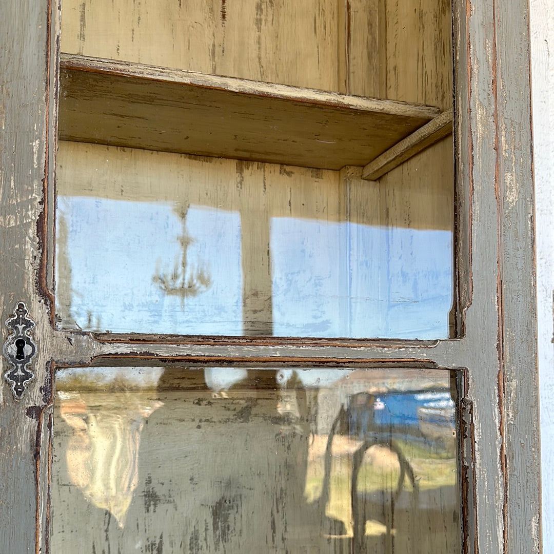 French Four Door Bistro Cabinet - The White Barn Antiques