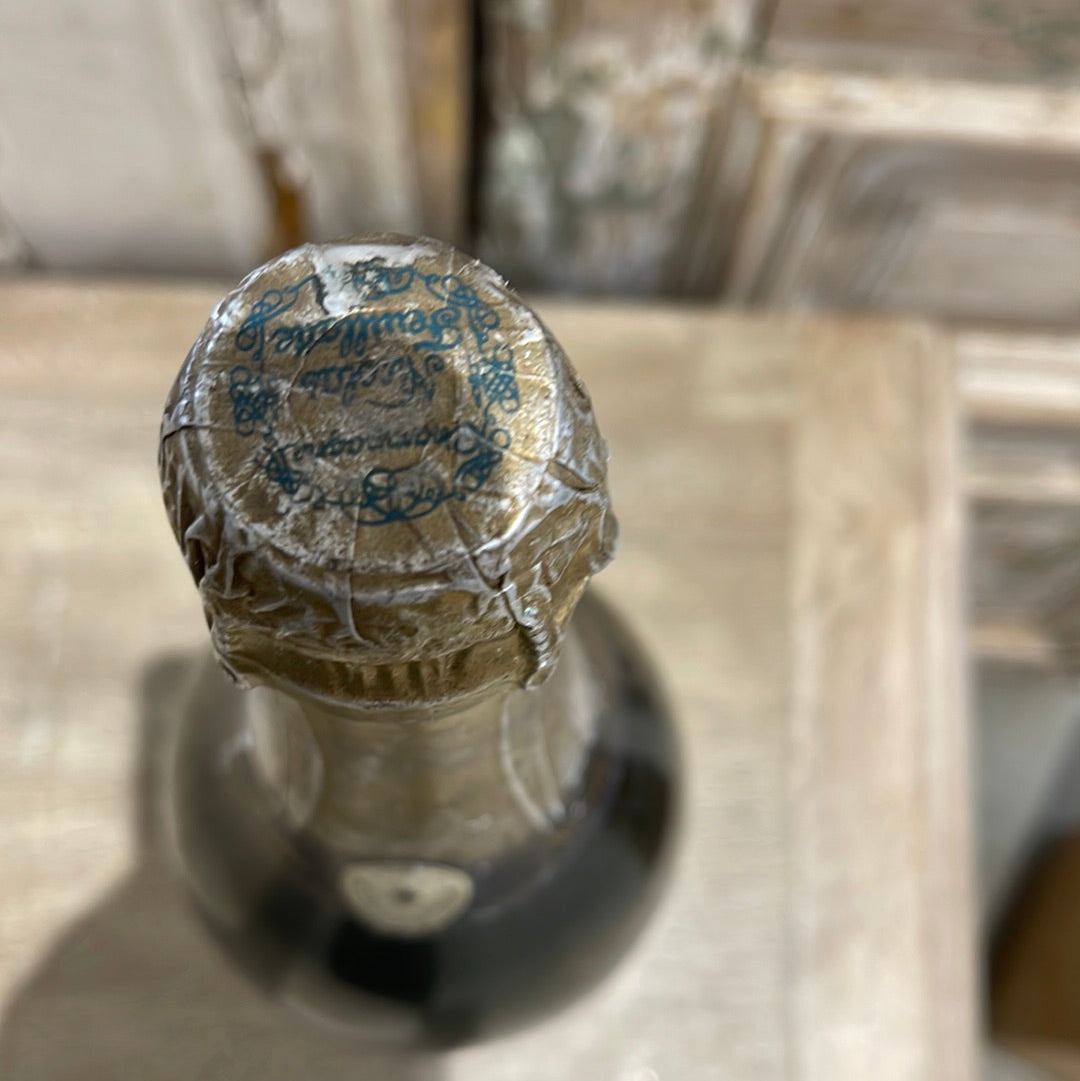 Large Nicolas Feuillatte Glass Cru Bottle - The White Barn Antiques