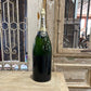 Large Magnum Piper Heidsieck Glass Champagne Bottle - The White Barn Antiques