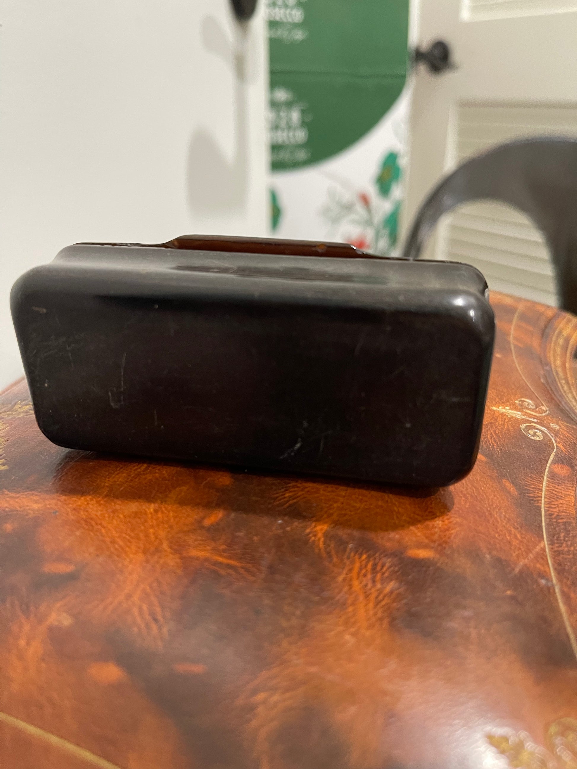 Georgian Tortoise Snuff or Hairpin Box - The White Barn Antiques