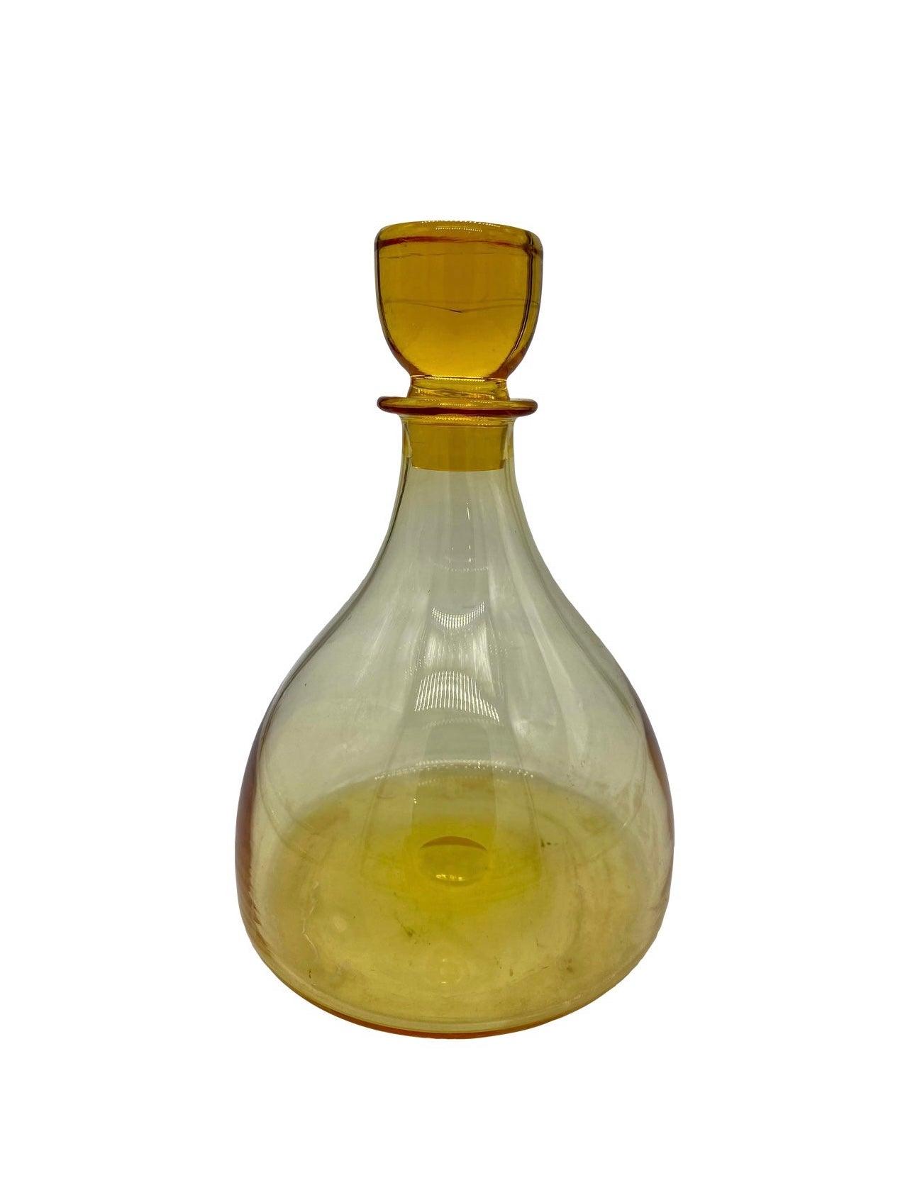 Whitefriars Decanter with Lid - The White Barn Antiques