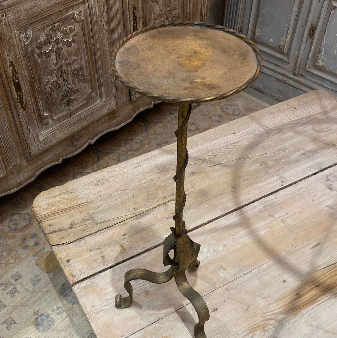 Gilded Iron Martini Table 119569 - The White Barn Antiques