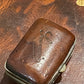 Souvenir thimble in a leather case - The White Barn Antiques