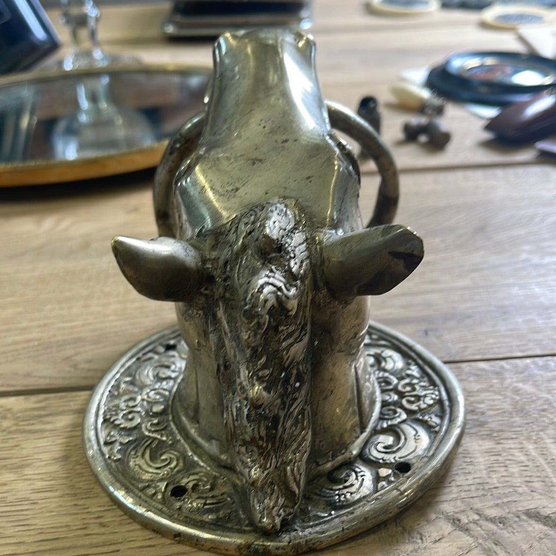 Silver Plated Donkey Door Knocker - The White Barn Antiques