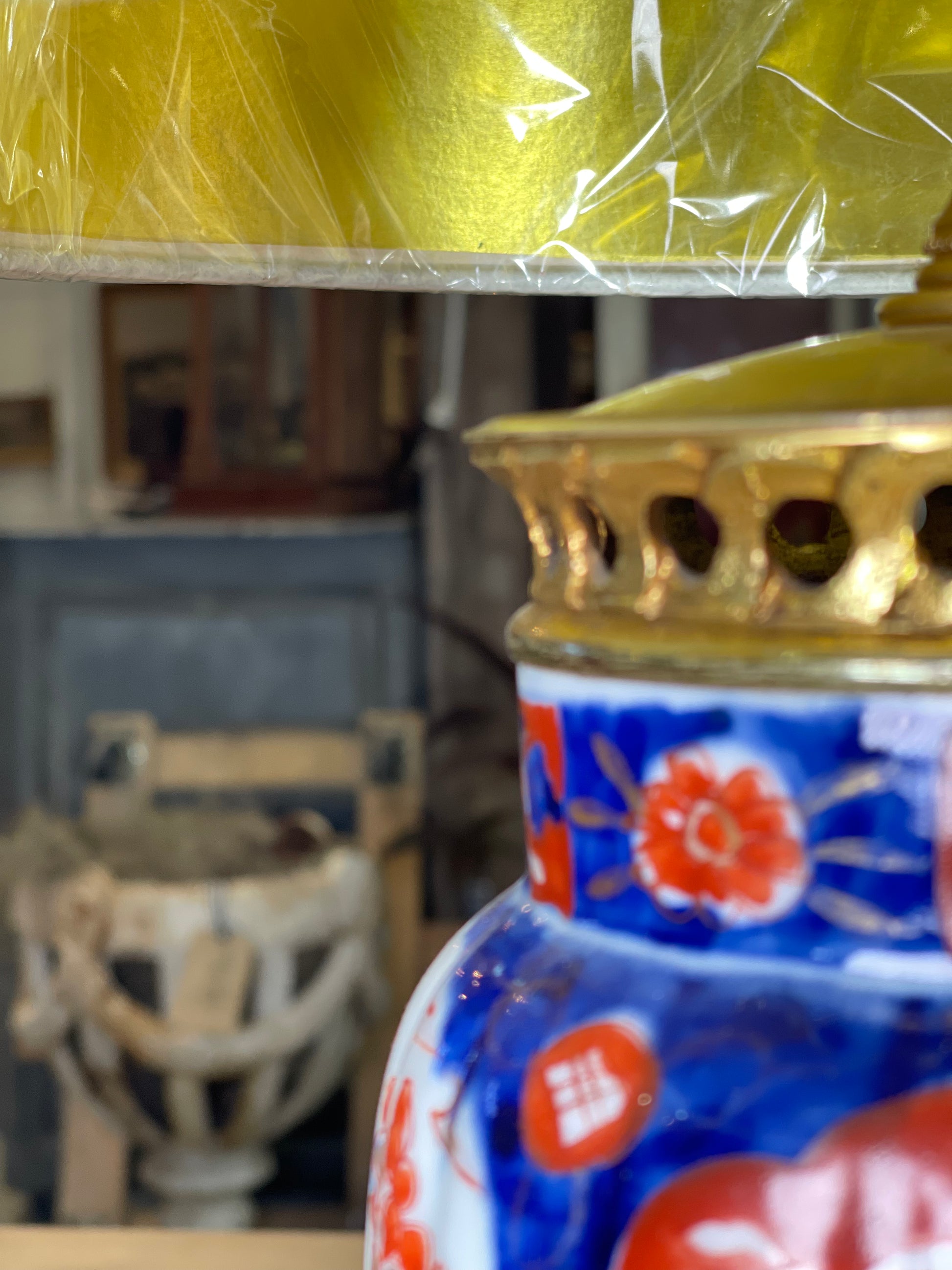 Imari Lamp - The White Barn Antiques