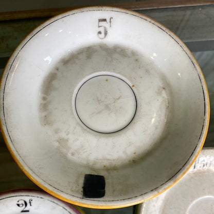 Small French Service Cafe Plates - The White Barn Antiques