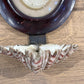 Figural Domed Holy Basin with Shell Font Mahogany - The White Barn Antiques