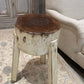Old painted base Chopping Block - The White Barn Antiques