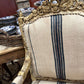 French Striped 1800s Chairs - The White Barn Antiques