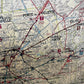 Framed Reproduction Map of Paris Metro dated 1946 - The White Barn Antiques