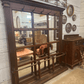 Large Oak Mirrored Hall Stand - The White Barn Antiques