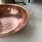 Large Copper Champagne Bowl with Handles - The White Barn Antiques