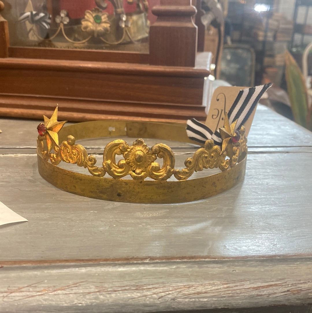 Madonna or Theatre Crown - French Vintage - The White Barn Antiques