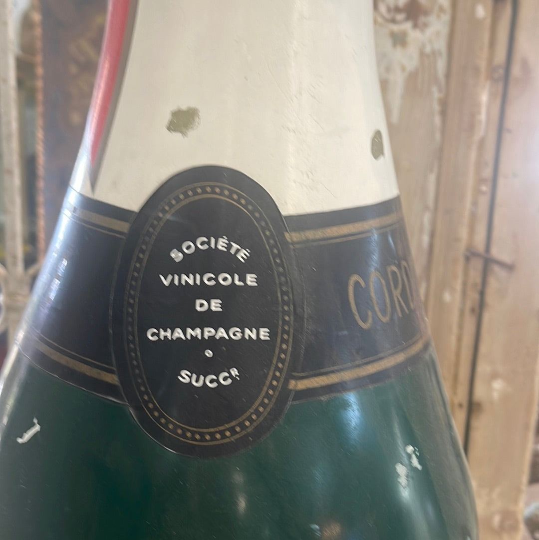 Large GH Mumm Champagne Advertising Bottle - The White Barn Antiques