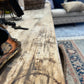 French Dining Table with Sycamore Top and 2 Drawers