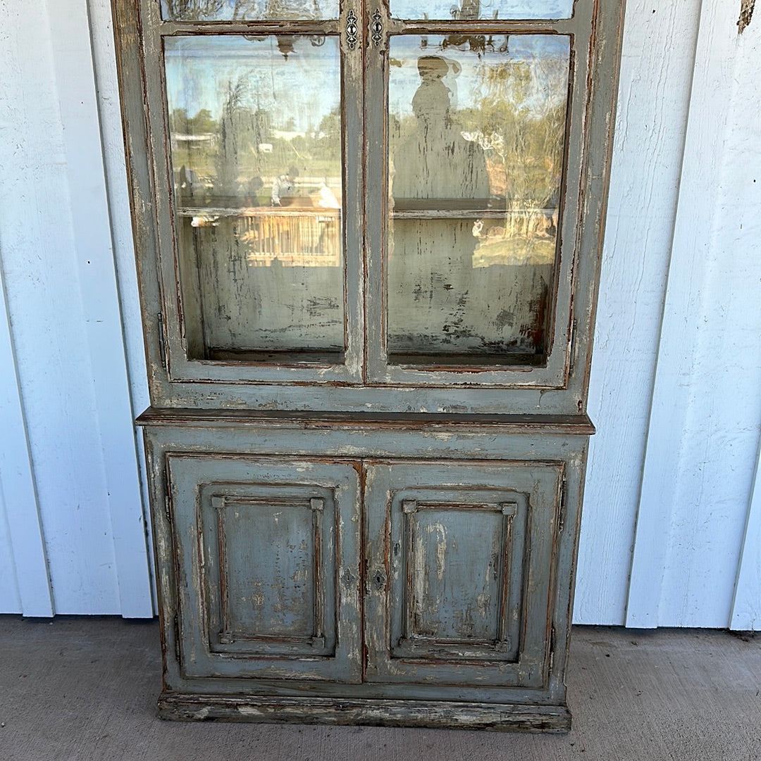 French Four Door Bistro Cabinet - The White Barn Antiques