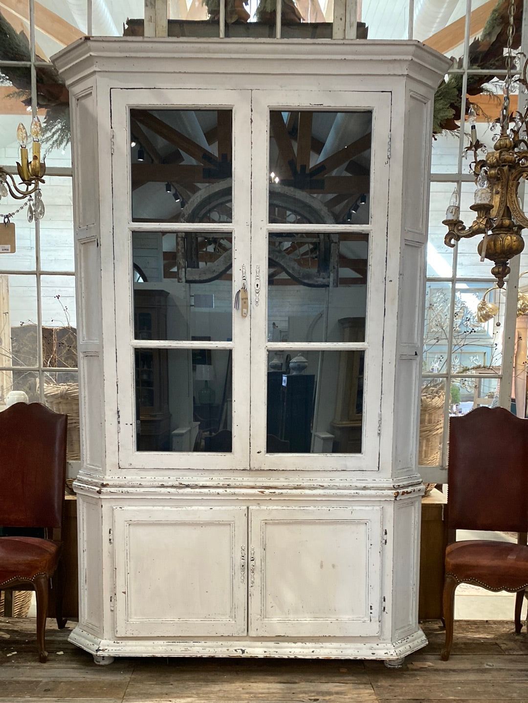 Glazed Housekeepers Closet - The White Barn Antiques