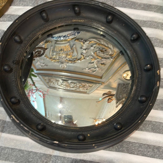 Black Federal Mirror 13”Mirror - The White Barn Antiques