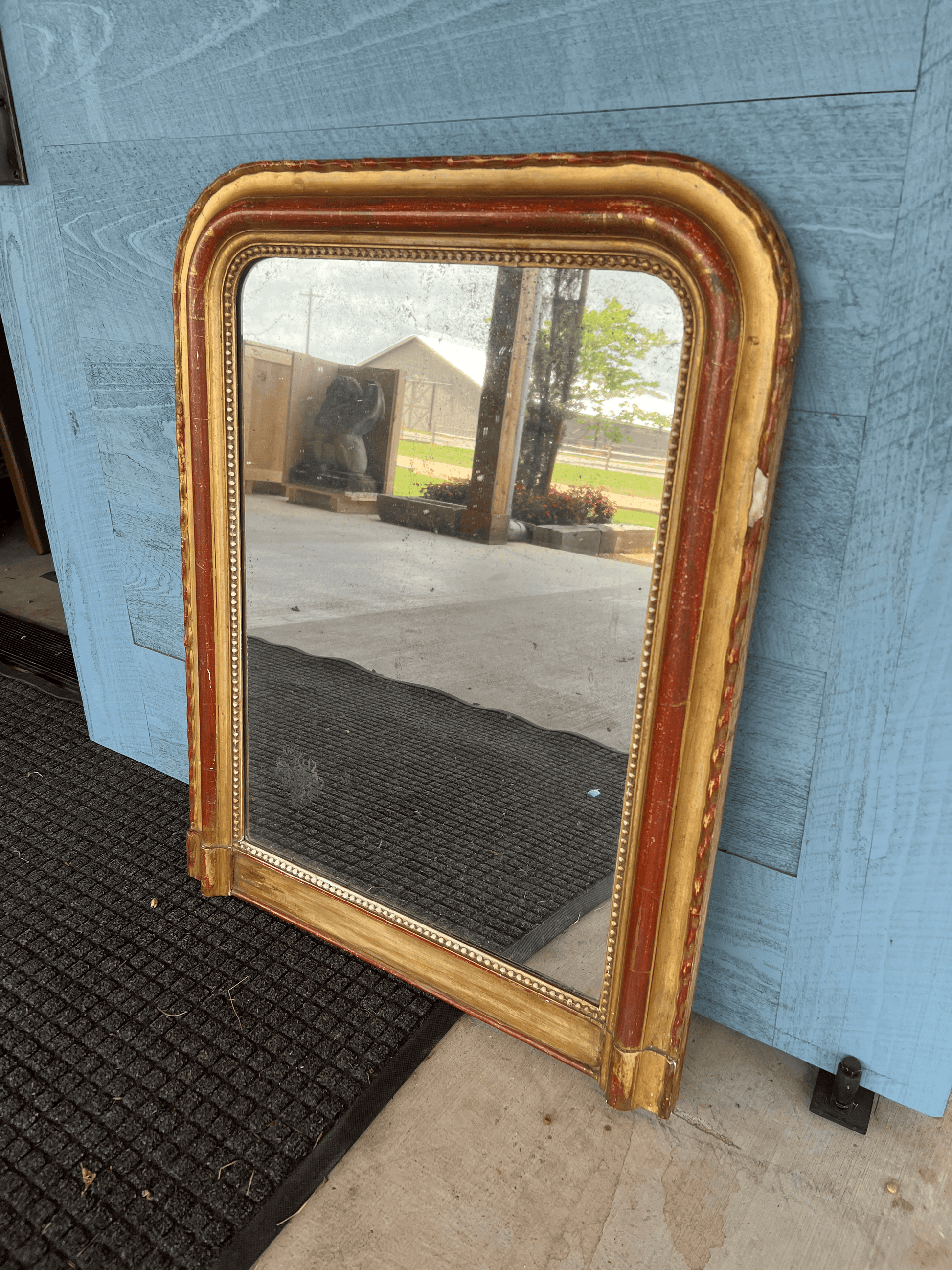 Late 19th Century Small Louis Philippe Mirror - The White Barn Antiques