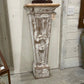 White Washed Pine Column - The White Barn Antiques