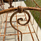 French Wrought Iron Crib Baby Bed - The White Barn Antiques
