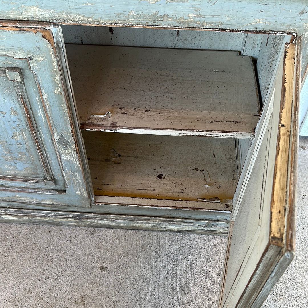 French Four Door Bistro Cabinet - The White Barn Antiques