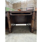 Mid 20th Century Wooden Desk with Desk Leathering - The White Barn Antiques