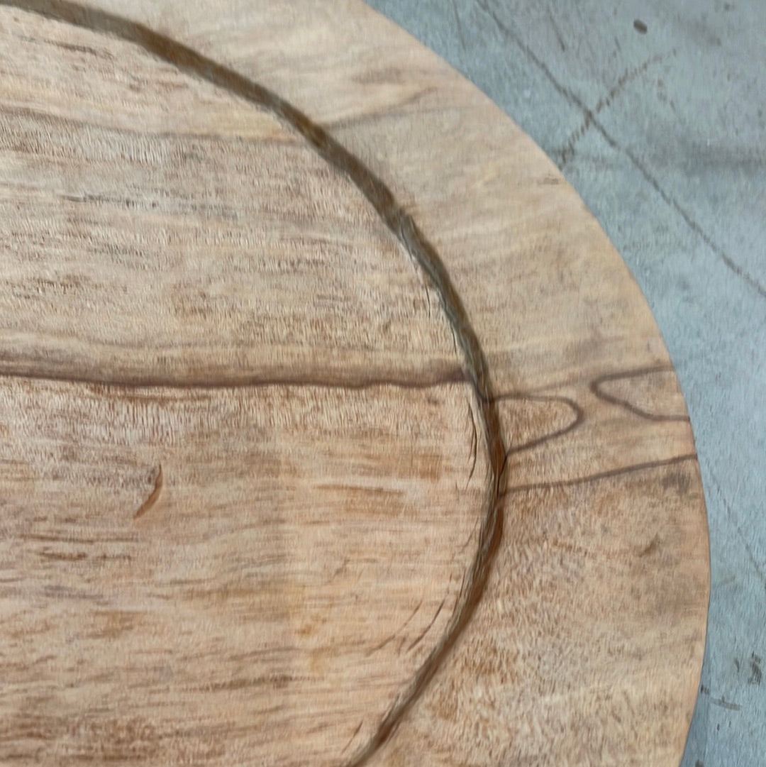 Ola Wood Charger 16” - The White Barn Antiques