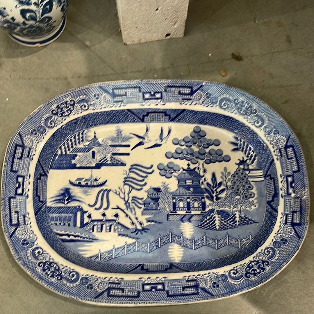 Large English Serving Platters - Various - The White Barn Antiques